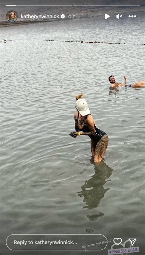 Katheryn Winnick in Bathing Suit Visits the Dead Sea